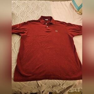 Lacoste Men's Deep‎ Red Polo Shirt